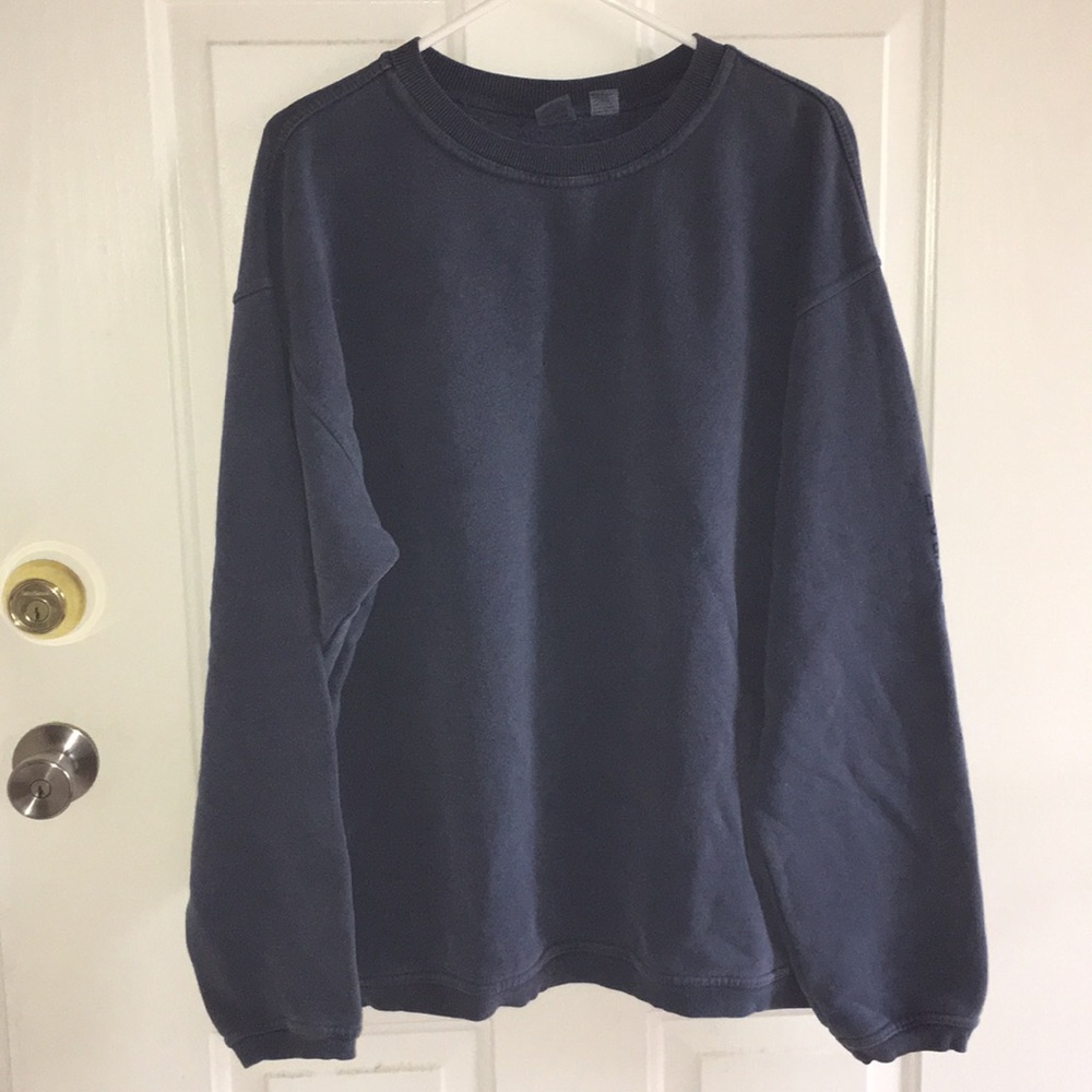 New Men’s Navy Cotton Sweatshirt Evansville Indiana Size Large